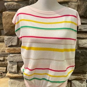 Tommy Hilfiger, size small, short sleeve sweater in a fun stripe